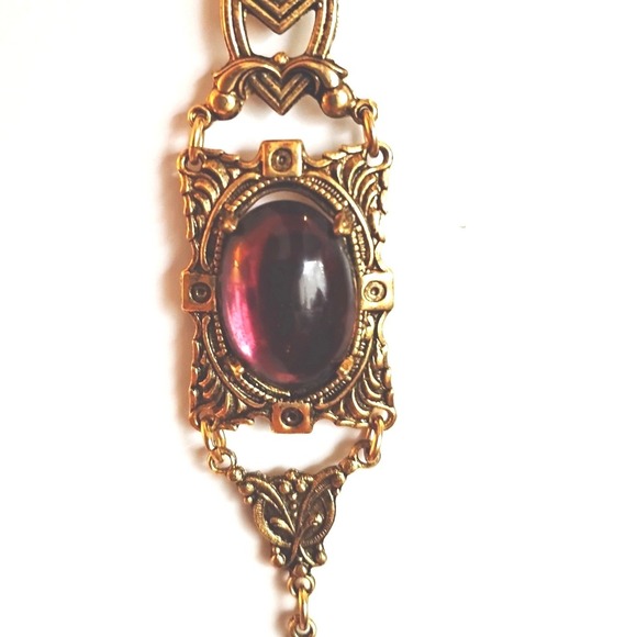 Jewelry - Vintage Victorian Revival Vampy Necklace Whimsygoth Gothic Coquette Dark Fairy